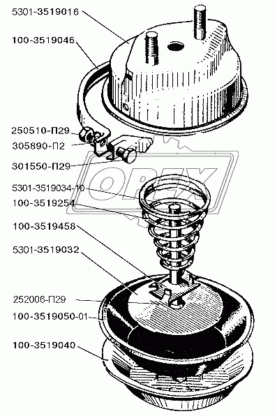 Однополостная пневмокамера